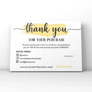 Thank you cards